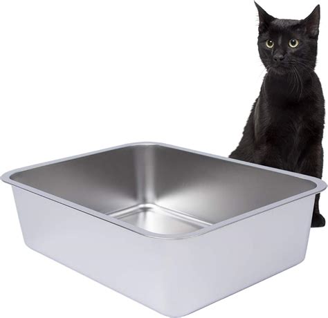 metal cat litter box near me|stainless steel litter boxes for cats.